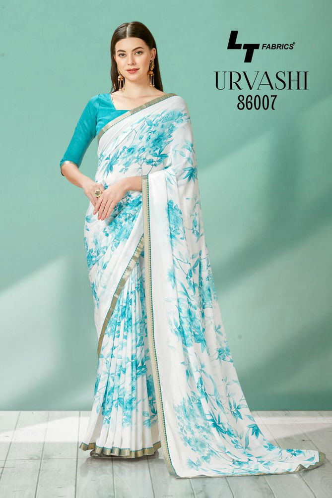 Urvashi By LT Fabrics 86001-86010 Printed Sarees Catalog